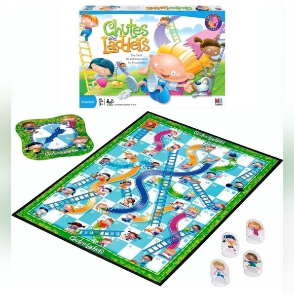 🔸️Chutes & Ladders Classic 2005 Edition Children's Board Game - Picture 2 of 8